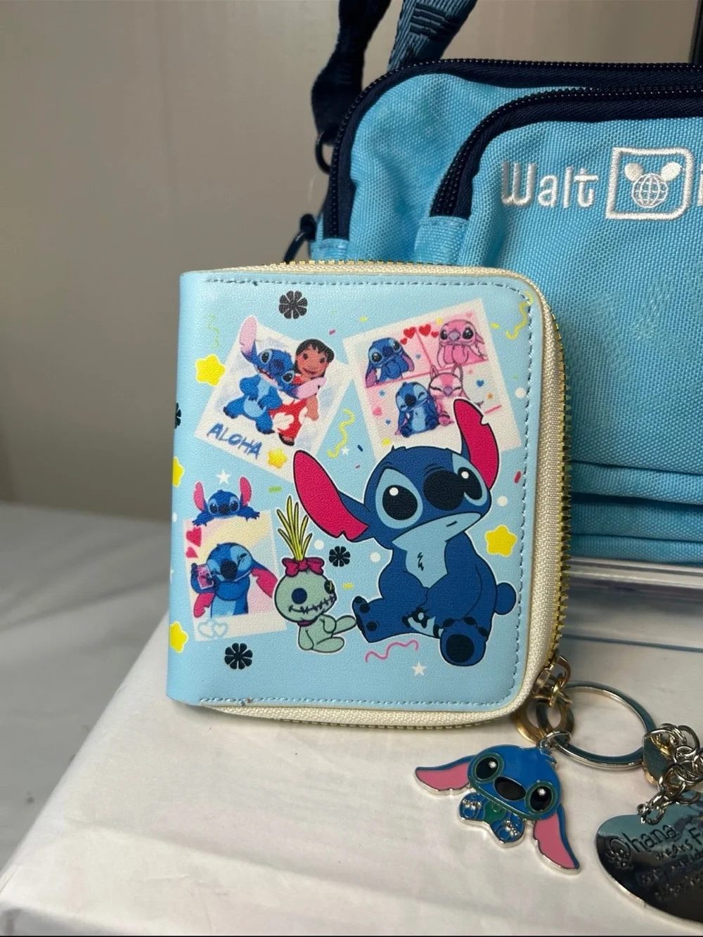 Disney Stitch Crossbody Bag with Matching Wallet & Charms - Picture 2 of 6